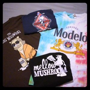 Mens graphic tees (4) Large